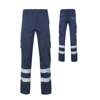 Unisex werkbroek met reflecterende details 240 g/m² Velilla