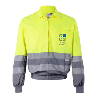 Werkjas, tweekleurig, met reflecterende banden 210 g/m² Velilla
