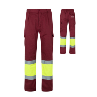 Werkbroek van katoen en polyester, reflecterend 210 g/m² Velilla