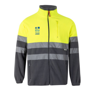 Fleece werkjas, tweekleurig, van polyester 280 g/m² Velilla