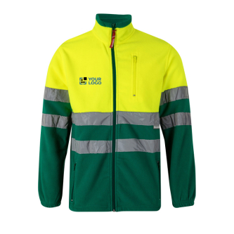 Unisex fleece werkjas met reflecterende details 280 g/m² Velilla