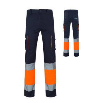 Werkbroek met logo, elastisch, tweekleurig 240 g/m² Velilla