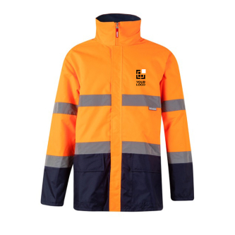 Tweekleurige werkjas van polyester met coating 190 g/m² Velilla