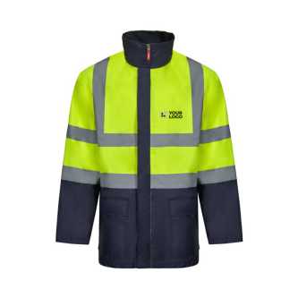 Werkjas 4-in-1, tweekleurig, van polyester 180 g/m² Velilla