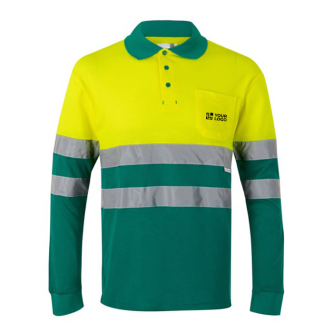 Unisex piqué werkpolo met lange mouwen 150 g/m² Velilla