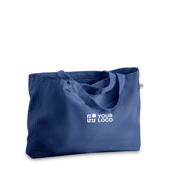 Tas van gerecycled katoen met lange hengsels 280 g/m2