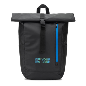 Rolltop reistas van waterdicht gerecycled polyester met laptopvak 14"