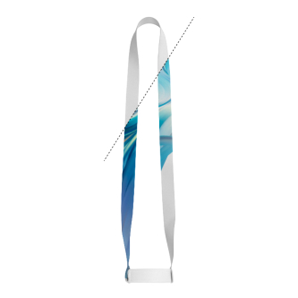 Lanyard met bekerhouder, gemaakt in Europa, voor sublimatie 20x920 mm