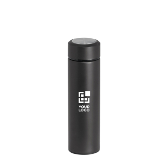 Dubbelwandige thermosfles met infuser zwart