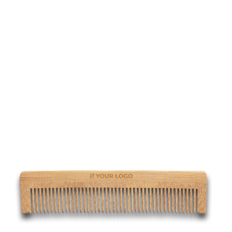 Kam van natuurlijk bamboe, geleverd in gerecycled kraftpapieren etui