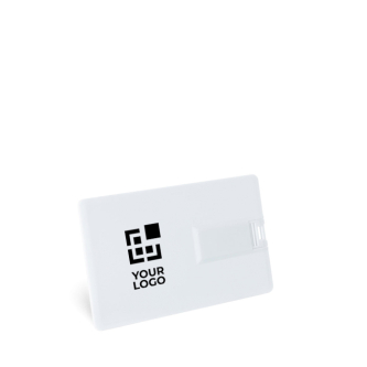 USB-kaart van kunststof in de vorm van een creditcard