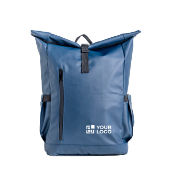 Oprolbare rugzak met PU-coating en laptopvak 15,6''