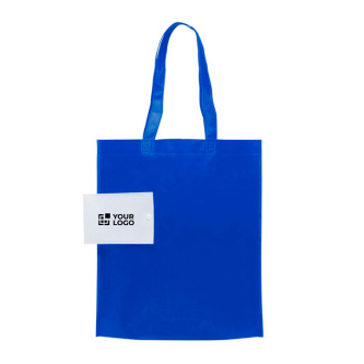 Opvouwbare non-woven tas met logo 80 g/m² met jouw bedrukking