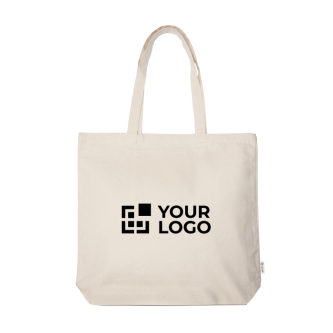 Tas van gerecycled katoencanvas met binnenvak 310 g/m²