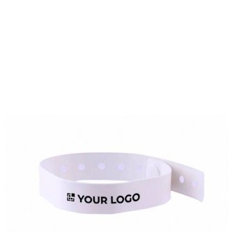 Dunne vinyl identificatiearmband voor festivals en feestjes met jouw bedrukking