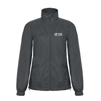 Polyester damesjas, waterdicht en winddicht B&C met jouw bedrukking