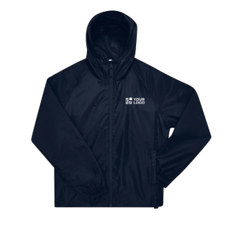 Opvouwbaar windjack van gerecycled polyester, waterafstotend B&C
