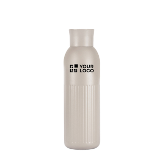 Thermofles van gerecycled staal met drukknoopsluiting 500 ml