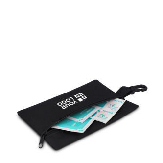 Compacte polyester EHBO-kit met karabijnhaak