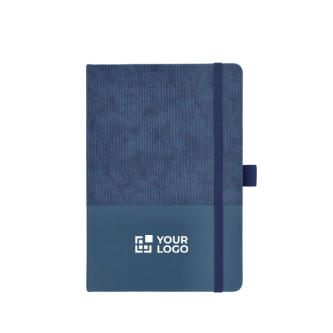 Notitieboek van kunstleer met origineel design A5 gelijnde bladzijden
