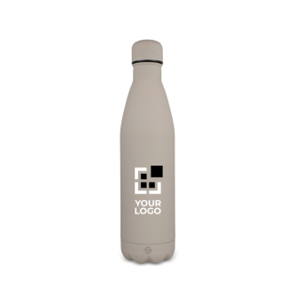 Fles van gerecycled roestvrij staal met logo 750 ml