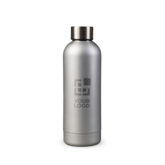 Dubbelwandige RVS fles met matte afwerking 500ml met jouw bedrukking