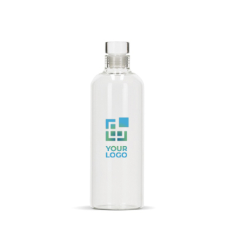 Borosilicaat glazen fles met flexibele glazen dop 750 ml