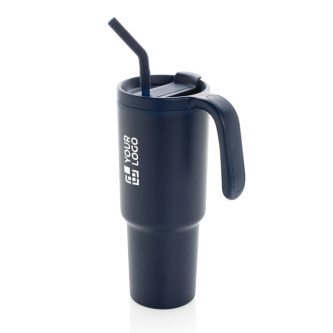 Antilek thermobeker van gerecycled roestvrij staal 900ml