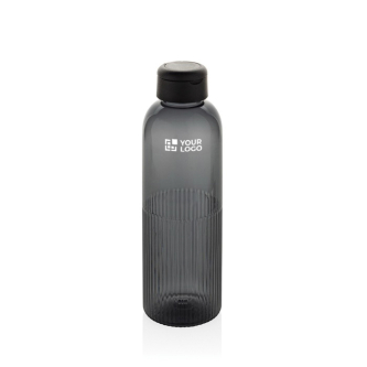 RPET-fles met grip en origineel ribbel design 750 ml