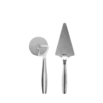 Set roestvrijstalen pizzagereedschap Boska
