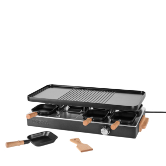 Tafelraclette met omkeerbare antiaanbakplaat Boska