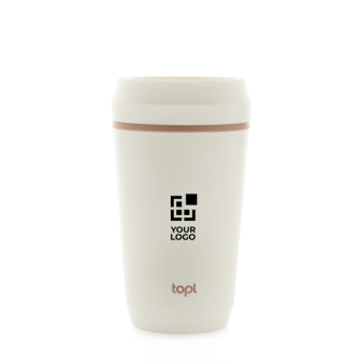 Thermobeker van gerecycled kunststof met 360° deksel Topl 350 ml