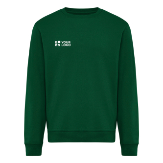 Unisex sweater met ronde hals en fleece modern fit 340 g/m² Iqoniq Torla