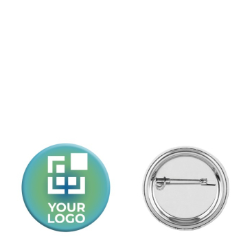 Button met logo voor promotie doeleinden Ø44mm MiniPin