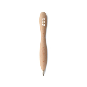 Design eco balpen kleur hout
