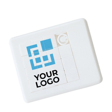 Puzzel voor reclame en merchandising kleur wit