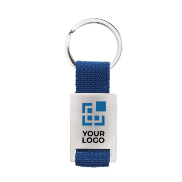 Metalen sleutelhanger graveren met strip van polyester Colors