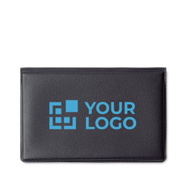 Reclame set met blocnote en post-its kleur zwart