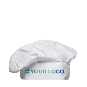 Katoenen koksmuts met logo en klittenbandsluiting Topchef
