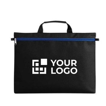 Documententas met logo kleur zwart