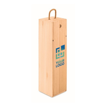 Houten wijndoos om te bedrukken