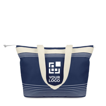 Reclame strandtas om weg te geven kleur blauw