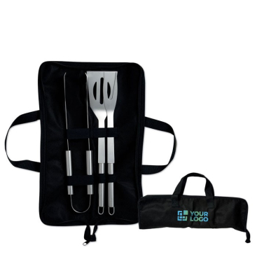 Inclusief 3 barbecue-accessoires weergave met jouw bedrukking