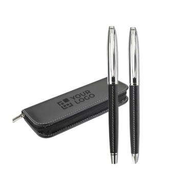 Balpen- en rollerball set om te bedrukken Marine