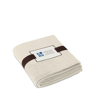 Fleece deken 240 gr/m2 kleur blauw