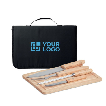 Set met barbecue accessoires in etui