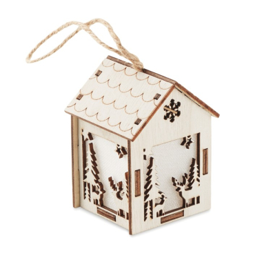 Kerst ornament in de vorm van huis