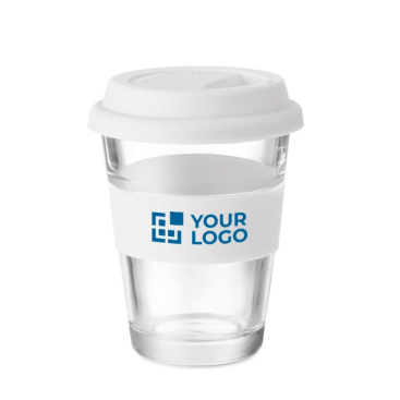 Coffee to go beker van kristal weergave met jouw bedrukking