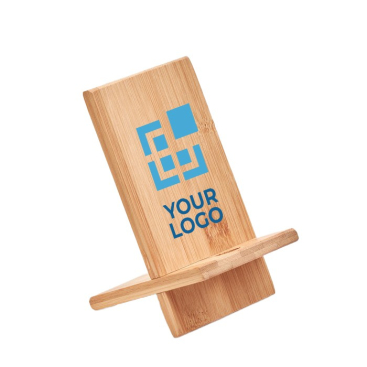 Aangepaste bamboe mobiele standaard kleur hout