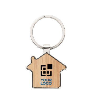 Huisvormige merchandising sleutelhanger